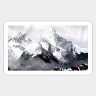 Panoramic View Of Everest Mountain Sticker